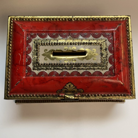 Vintage James P. Linette Candy Tin Bank, Made in Western Germany - Picture 2 of 10